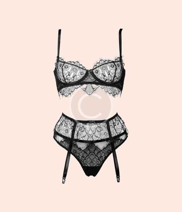 Classic floral lace lingerie